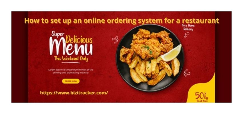 how to set up an online ordering system for a restaurant